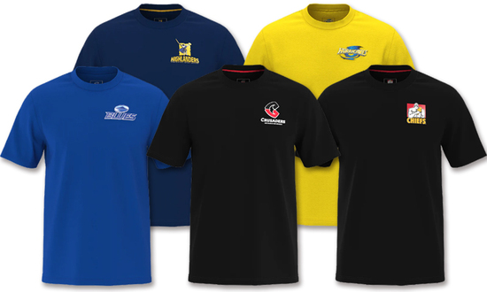 【スーパーラグビー パシフィック】ニュージーランド5チーム公式Tシャツ