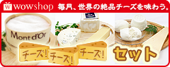 WOWshop 毎月、世界の絶品チーズを味わうチーズ！チーズ！チーズ！セット 数量限定