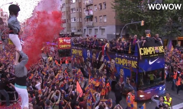 バルセロナ：優勝パレード（2013/5/13）